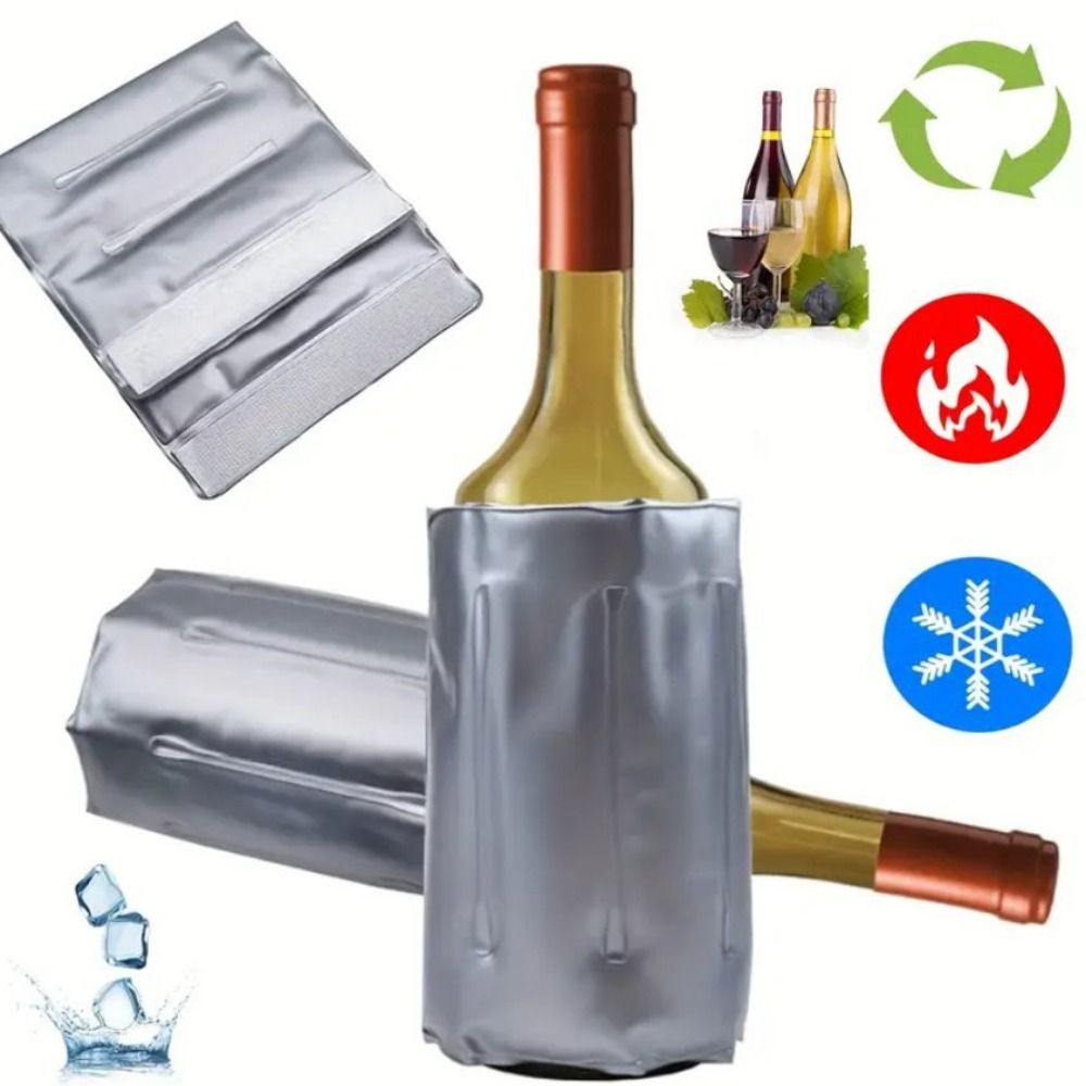 Wine Chiller Sleeve - Reusable Wine Cooler Bag Quick-cooling Thermal