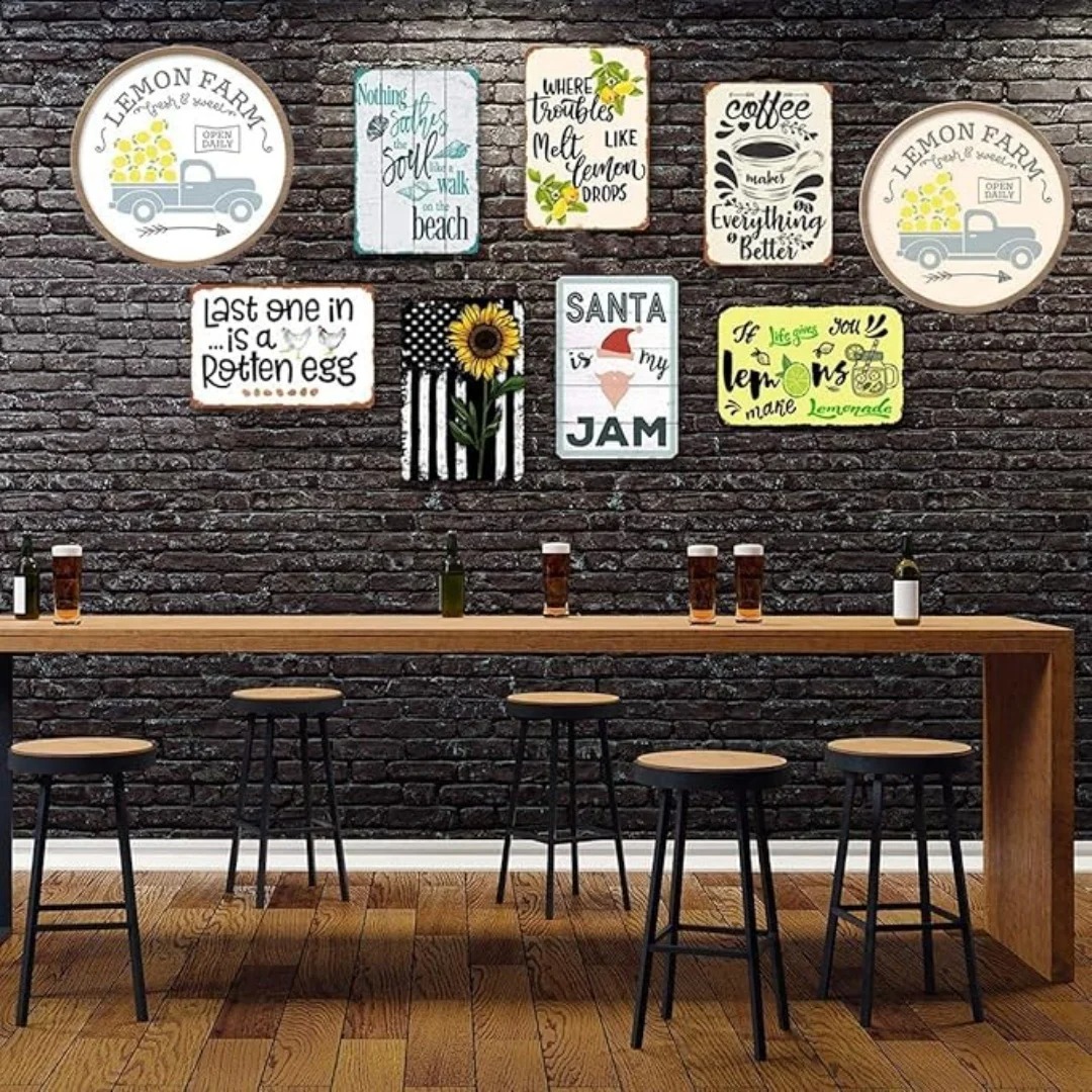 CIFbuy Basement Bar Metal Sign - Wine With Beer Name 评论和价格