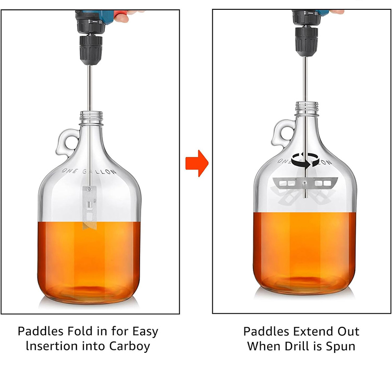 Stainless Steel Drill Stirrer, - Wine Beer And Mead 评论和价格