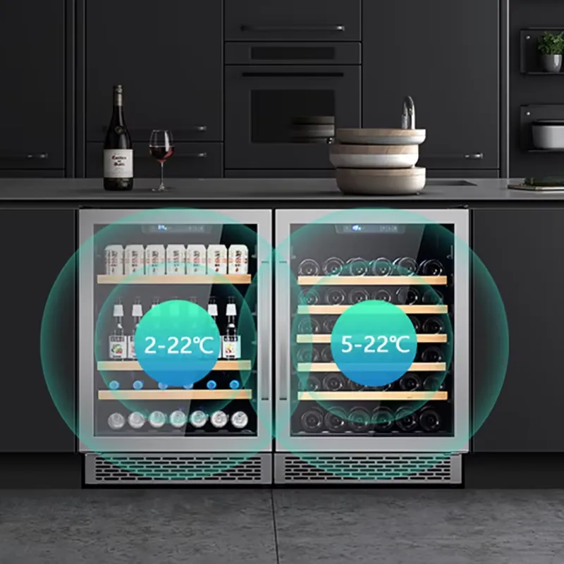 48 Bottle Wine Fridge Dual Gla - Beer Wine Zone 评论和价格