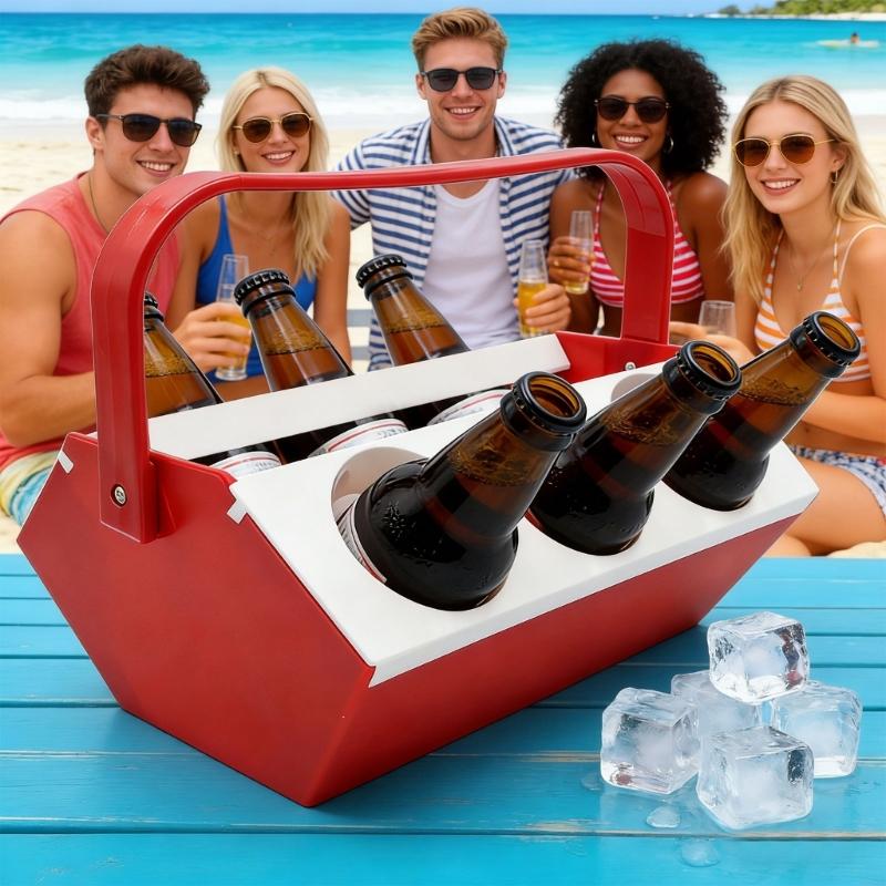6 Hole Drink Container With Co - Beer Wine Zone 评论和价格