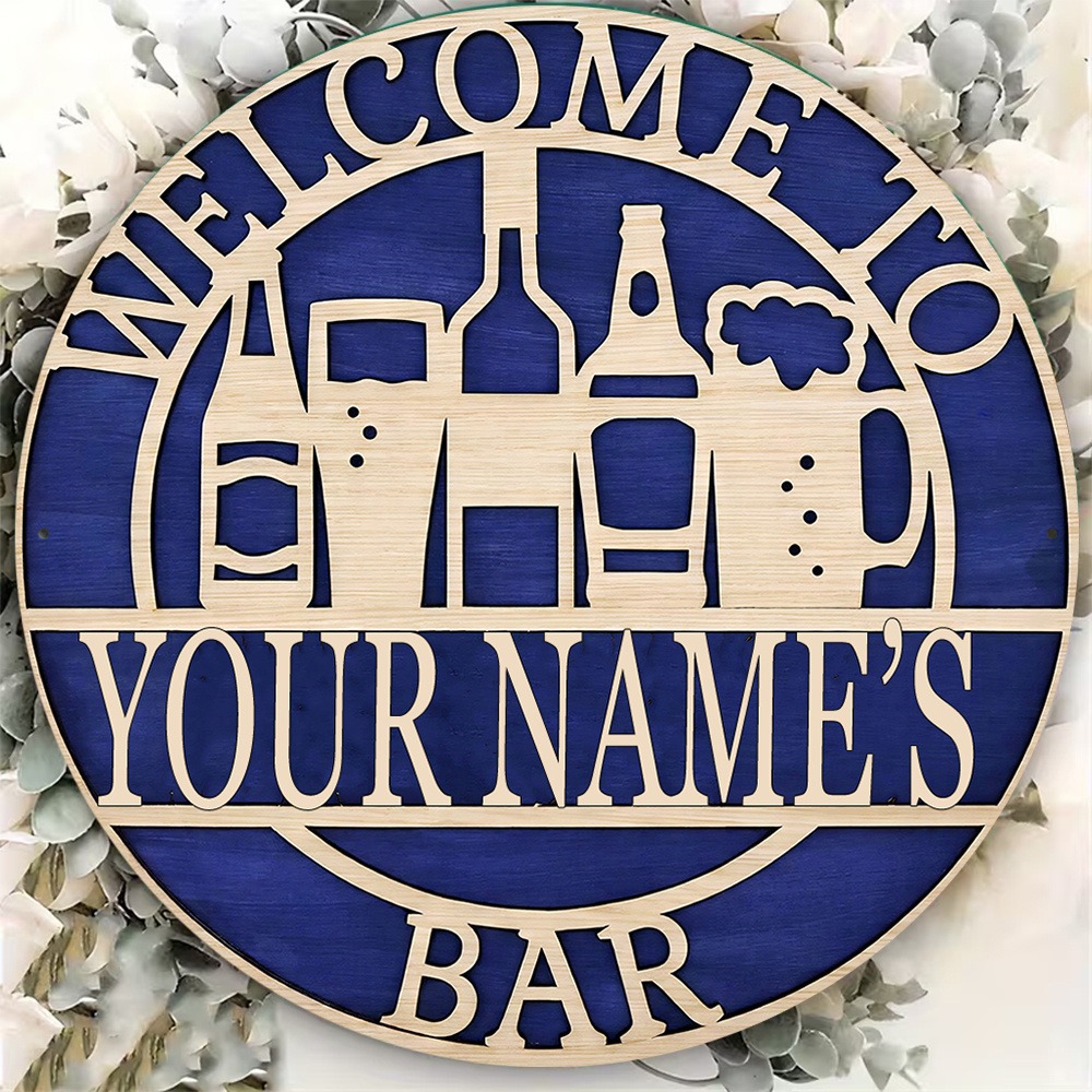[2D Flat] 1pc Custom Name Holl - Wine With Beer Name 评论和价格