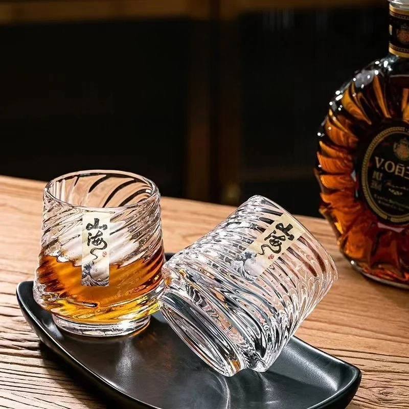Glass Whiskey Cup Set Shanhai  - Wine With Beer Cocktail 评论和价格