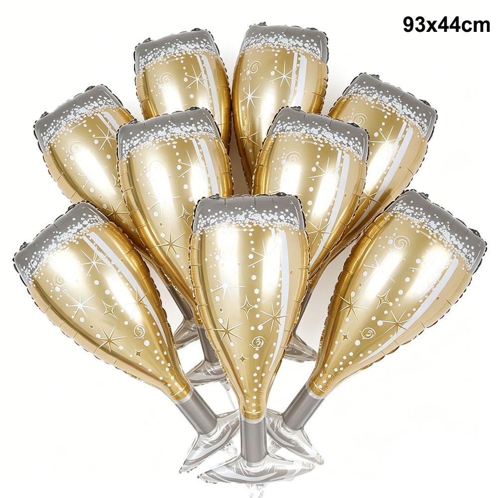 5/10/30Pcs Gold Champagne Wine - Wine Beer Whiskey Year 评论和价格