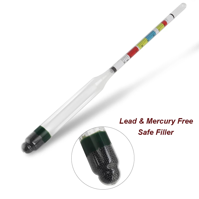 2Pcs/lot Hydrometer Tester,Tri - Wine Beer And Mead 评论和价格