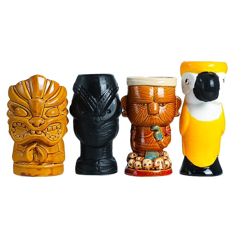 Hawaii Tiki Mugs Cocktail Cup  - Wine With Beer Cocktail 评论和价格