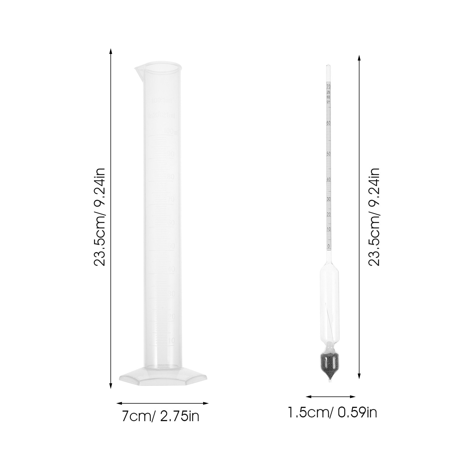 1Set Glass Alcohol Meter Hydro - Wine Beer And Mead 评论和价格