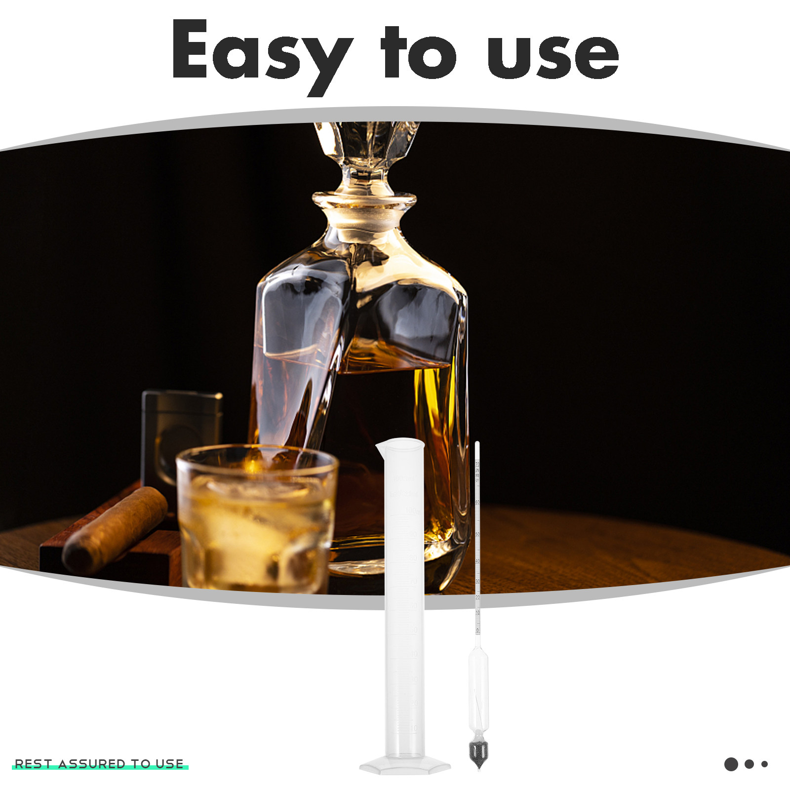 1Set Glass Alcohol Meter Hydro - Wine Beer And Mead 评论和价格