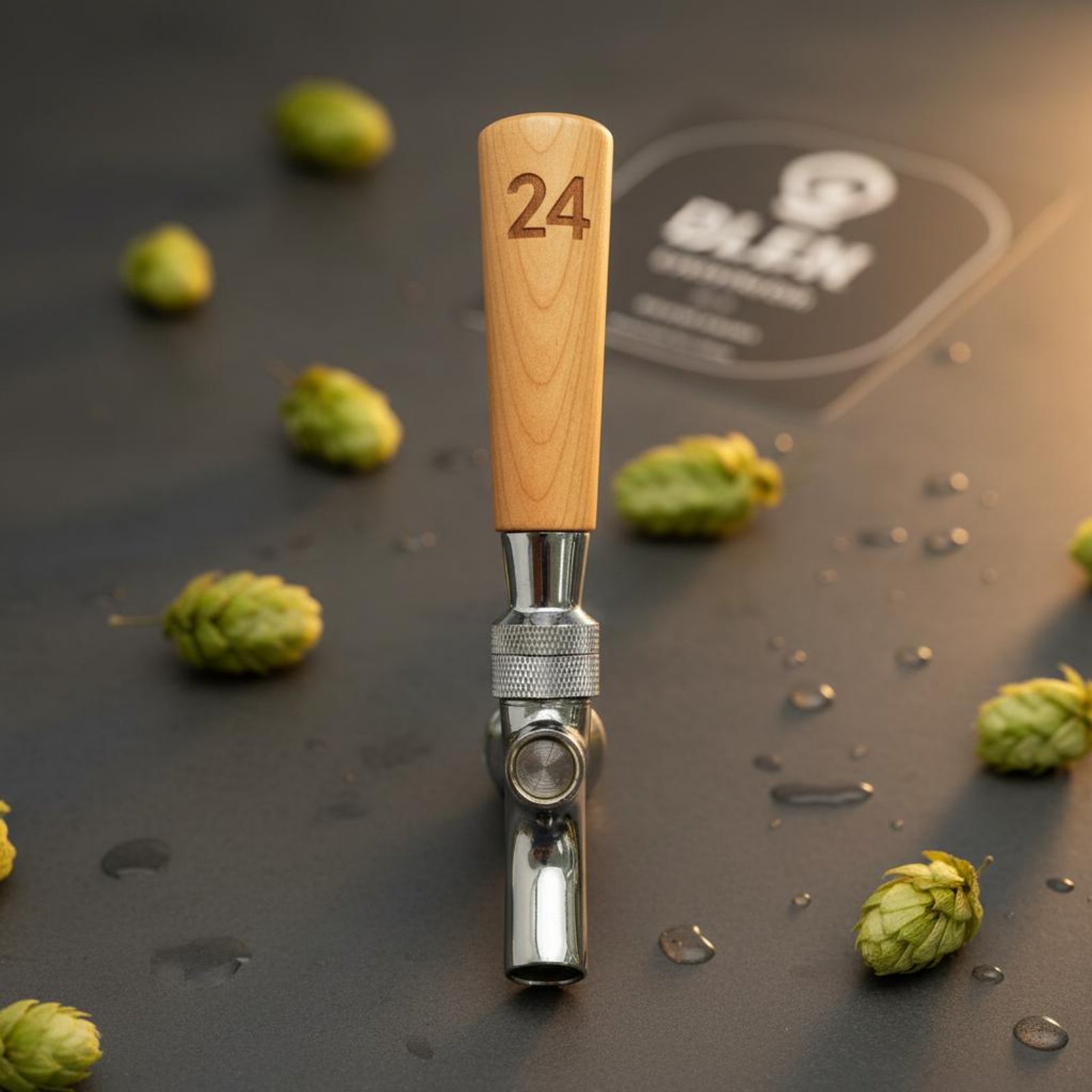 Short Wooden Beer Handle Solid - Wine To Beer 评论和价格