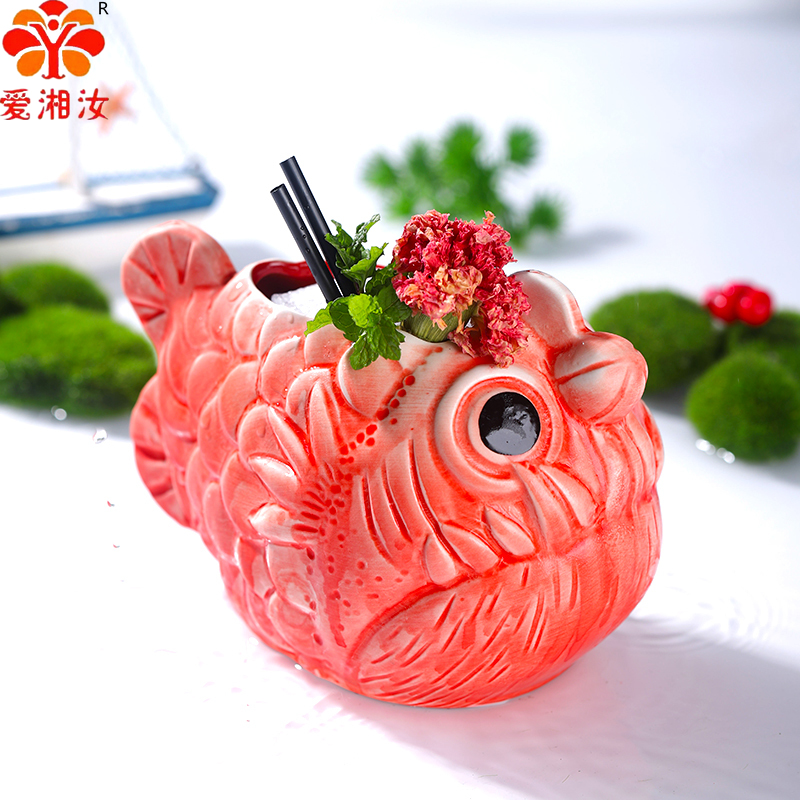 Cute Lantern Fish Cocktail Gla - Wine With Beer Cocktail 评论和价格