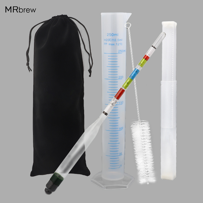 Hydrometer & Plastic Test Jar, - Wine Beer And Mead 评论和价格